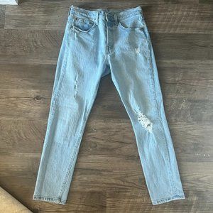 Levi's 501 S Skinny Light Wash Jeans Size 27